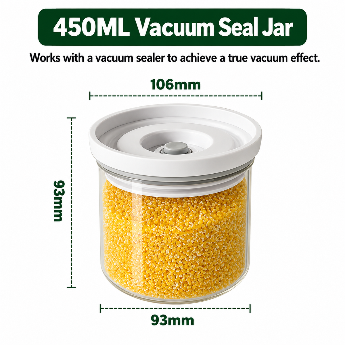 StillPantry™ Vacuum Glass Container