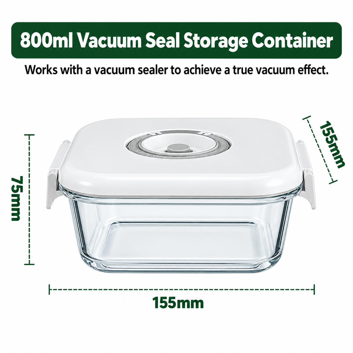 StillPantry™ Vacuum Glass Container